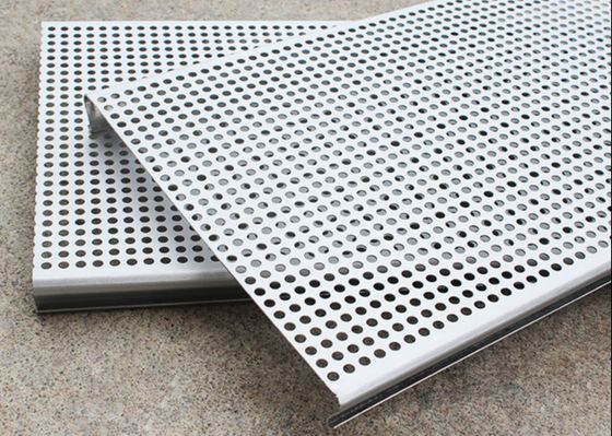 PVC Coated 3003H24 Aluminium Perforated Metal Ceiling Tiles Suspended