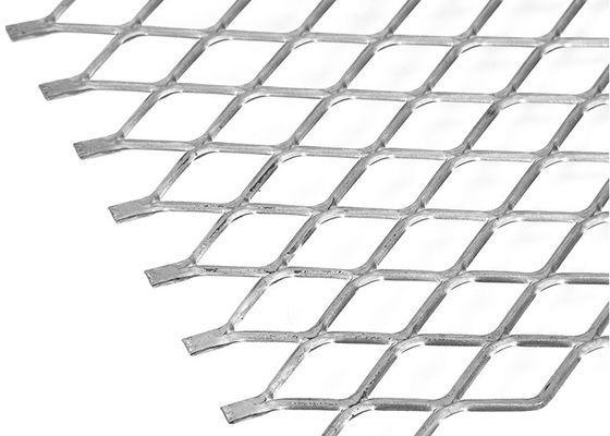 40*80mm 34*80mm Rhombus Expanded Metal Mesh Langkan 4x8 Expanded Steel Sheet