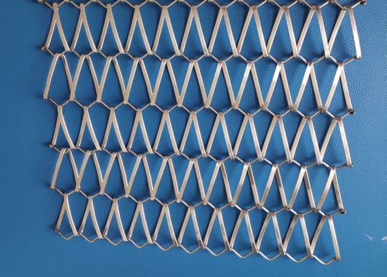 SS304 Sprial Weave Metal Conveyor Belt Mesh 12mm 36.5mm Spiral Pitch