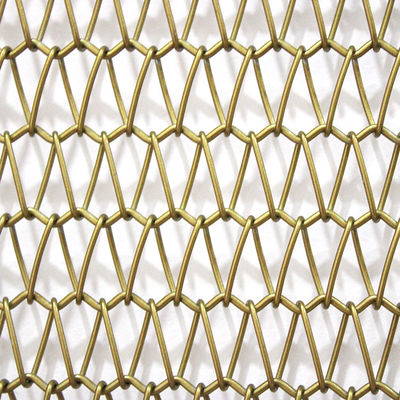 Stainless Steel Metal Mesh Screen Room Divider Dekoratif Woven Mesh