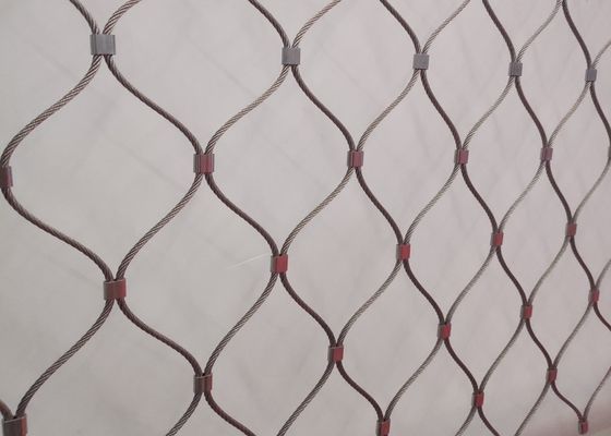 Rajutan Tarik Belah Ketupat Fleksibel Stainless Steel Kabel Mesh 7*7 7*19
