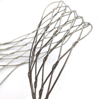 3mm Stainless Steel Tali Wire Mesh 7*7 1*7 X Cenderung Tipe Kontted