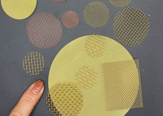 Nonmagnetic H65 Brass Woven Ultra Fine Screen Mesh Untuk Penyaringan
