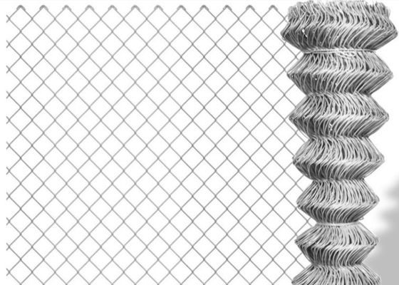 Barbed Barbed 3.0mm Field 8 Gauge Chain Link Fence Rolls Untuk Peternakan Unggas