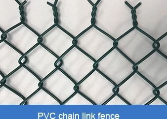 ASTM E2016 Garden Cyclone Fencing Panels 6 Ft Vinyl Coated Chain Link Fence