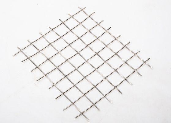 Dekoratif Galvanized Lock Crimp Woven Wire 1.0m-30m Tenunan Polos