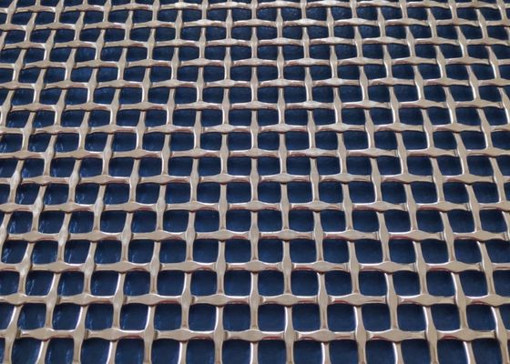 Arsitektur Flat Crimped Woven Wire Mesh 310S 2205 Panel Grille Kawat Dekoratif