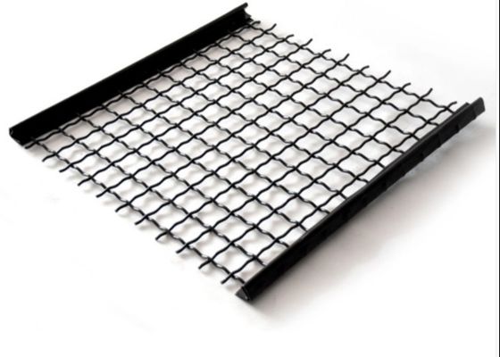 V Hook 2mm 3mm Crimped Woven Wire Mesh Untuk Layar bergetar Saringan Batu