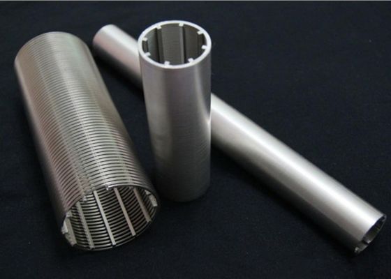 Inconel Inckel Slotted Wedge Wire Filter Screen 600mm OD Untuk Konstruksi