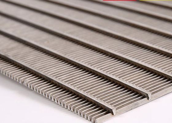 Monel Hastelloy 100 Micron Wedge Wire Screens Flat Saringan Panel Untuk Penyaringan Pasir