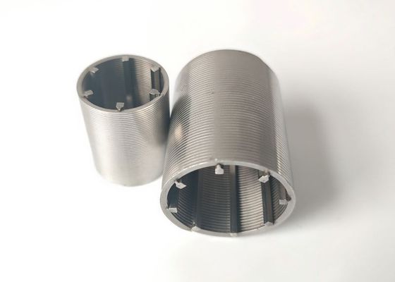 Layar Kawat Wedge 4-10mm V Berbentuk Silinder 25 Slot Mikron