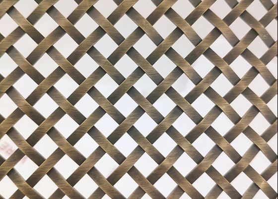 Fleksibel 304 316 Stainless Steel Arsitektur Tenunan Wire Mesh 2.5m 4.0m Lebar