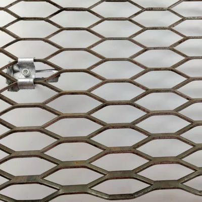 Tugas Berat 3m X 1,5m Expanded Steel Mesh Hot Dipped Galvanized Hexagonal Hole