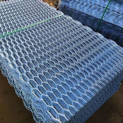 Truck Ramps Carbon Steel 3.0lbs Expanded Metal Mesh Diamond Catwalk Gratings