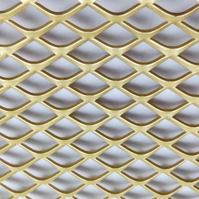 Aluminium Dekoratif 2mm Expanded Metal Mesh Untuk Langit-langit Dan Dinding Tirai