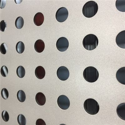Interior Dekoratif Aluminium Lembaran Logam Berlubang Lapisan Pvc Untuk Bangunan