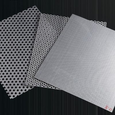 Ultra Fine Berlubang 0.5mm Lembaran Logam Fleksibel 304 Stainless Steel