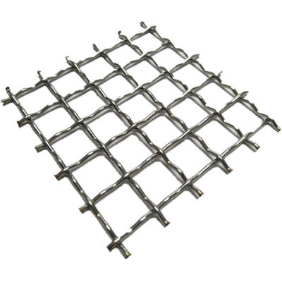 Kunci Tenunan Polos Crimp Wire Mesh 430 Stainless Steel Woven Metal Dekoratif
