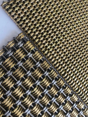Stainless Steel Dekoratif 1mm Arsitektur Metal Mesh Screen Woven Wire Mesh