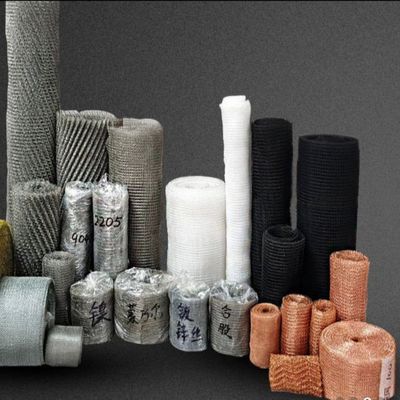 Woven Rajutan Wire Mesh Filter 304 Stainless Steel Tembaga Gas Cair Kain