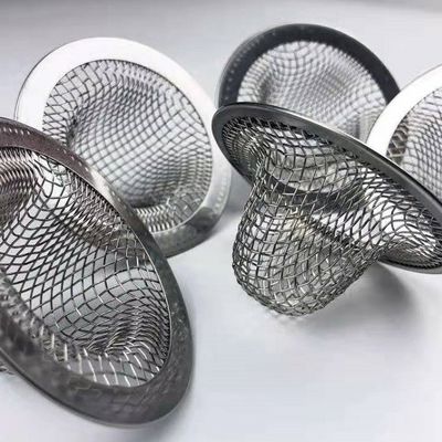 60mm 304 Stainless Steel Wire Mesh Filter Cap Bentuk Kubah